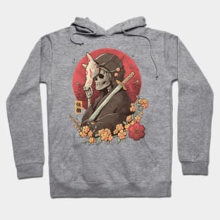 Oriental Death - Skull Sword Flowers Gift Hoodie